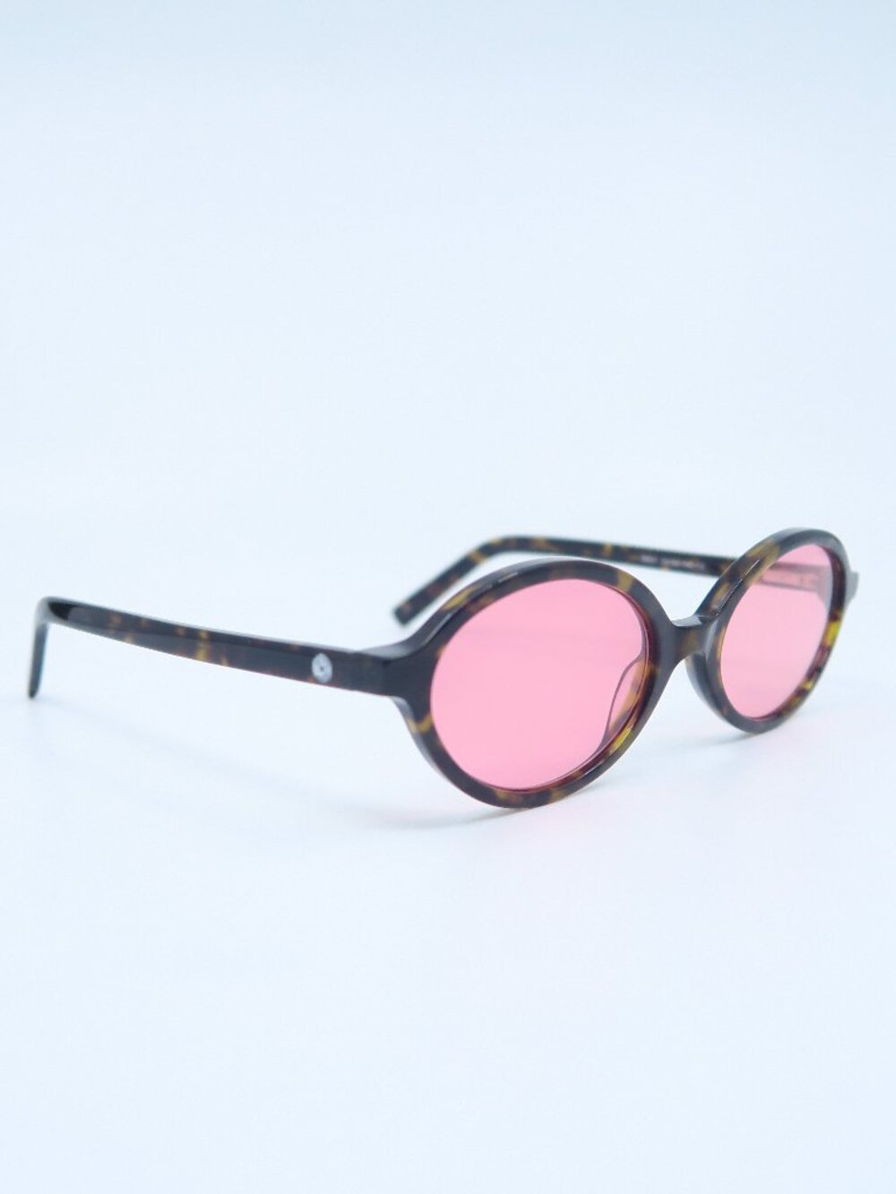 Side B M001  Havana & Pink Lenses, Oval New Unisex Sunglasses.